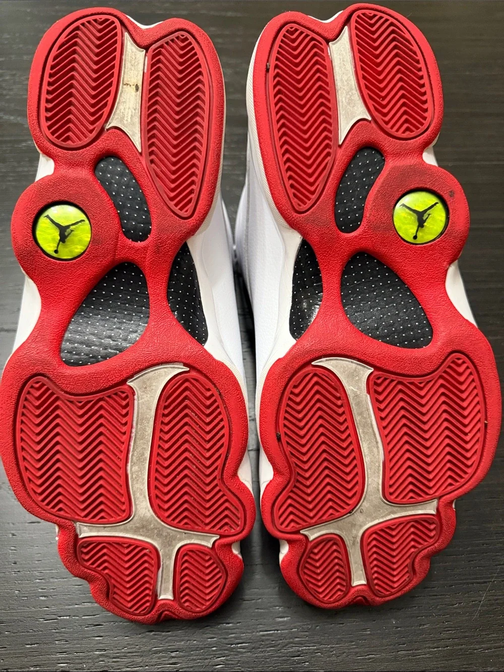 Jordan 13 “First to Flight” Men’s White and Red Retro Basketball Sneakers